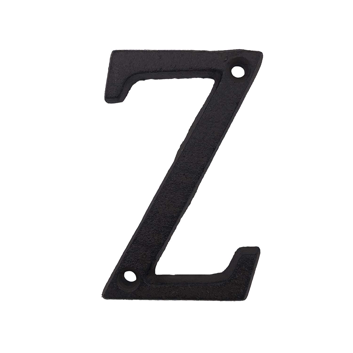 3 Inch Solid Cast Iron House Numbers - Durable Outdoor Address Plaque for Mailbox, Front Door, and Garden (Letter Z Included) | Perfect for Home, Apartment, and Business Address Display
