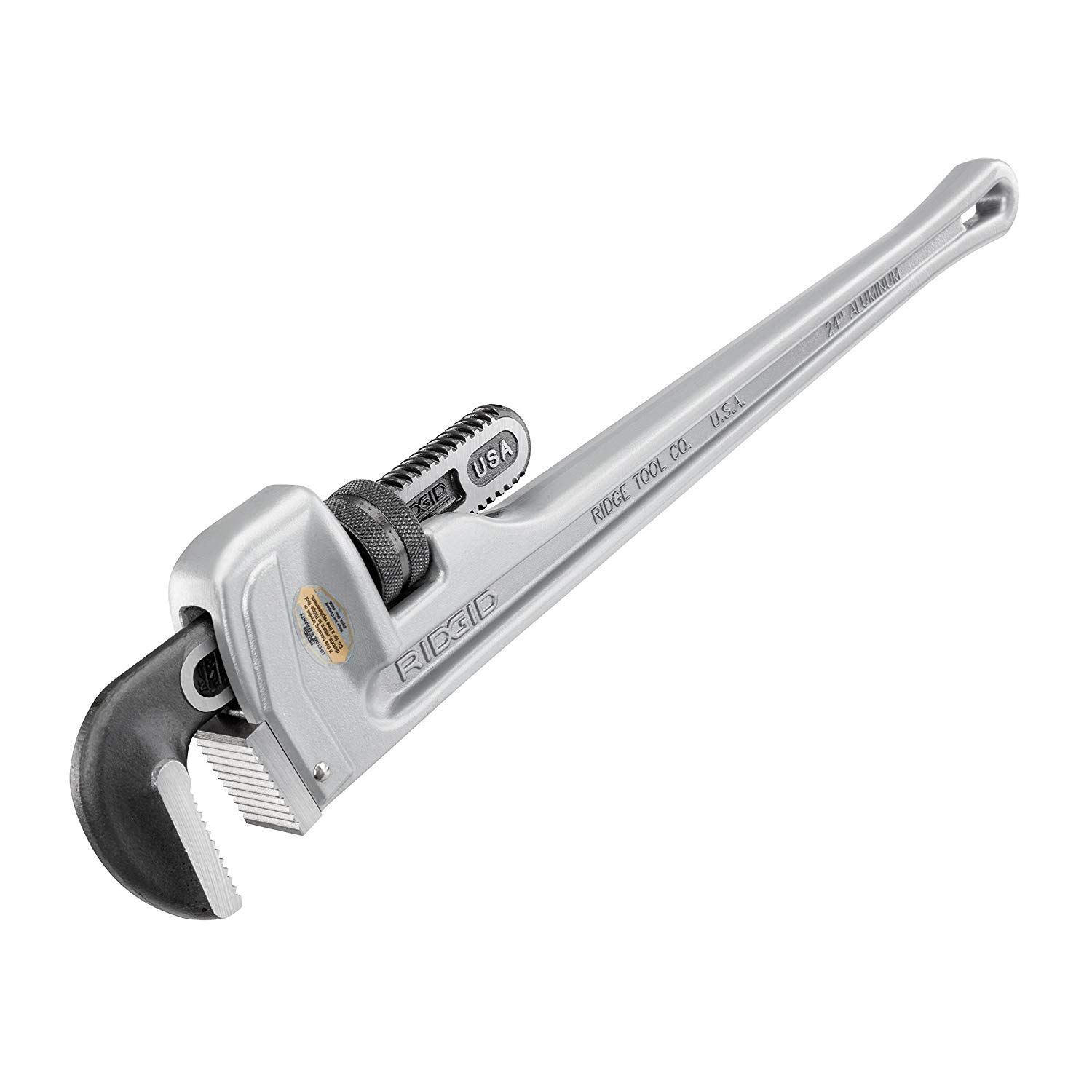 RIDGID 31105 24-Inch Aluminum Straight Pipe Wrench (2-Pack) - Heavy-Duty Plumbing Tool for Professional Plumbers & DIY Home Repairs - Perfect for Pipe Fittings, Water Lines & HVAC Installations