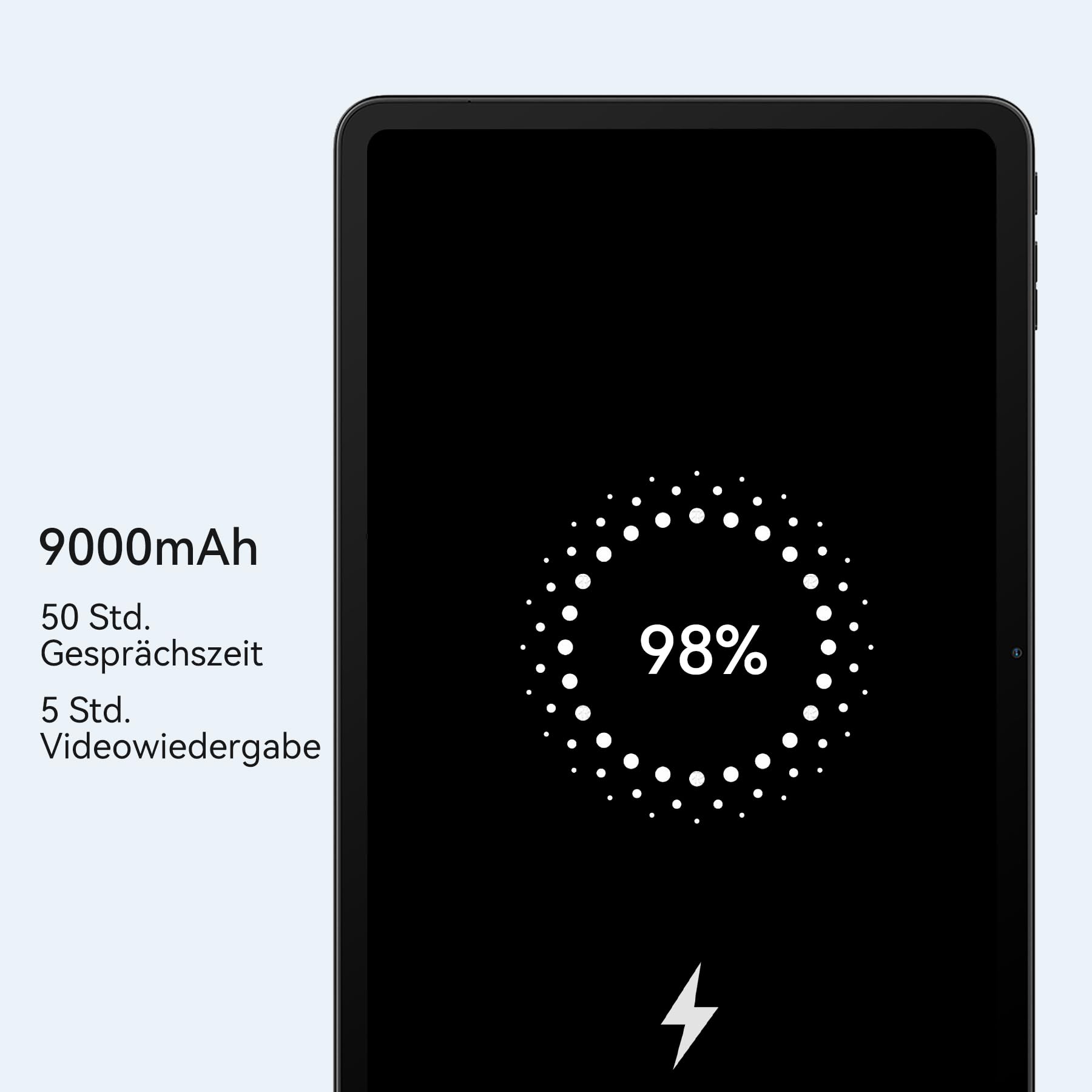Blackview Mega2 Android 15 Tablet 12 Inch, 24GB RAM + 256GB ROM, 2K FHD Large Display Gaming Tablet, Octa Core T615, 9000mAh Battery, Dual 4G LTE + 5G WiFi, WideVine L1, Dual Camera, Face ID, GPS - Perfect for Gaming, Streaming & Productivity on the Go