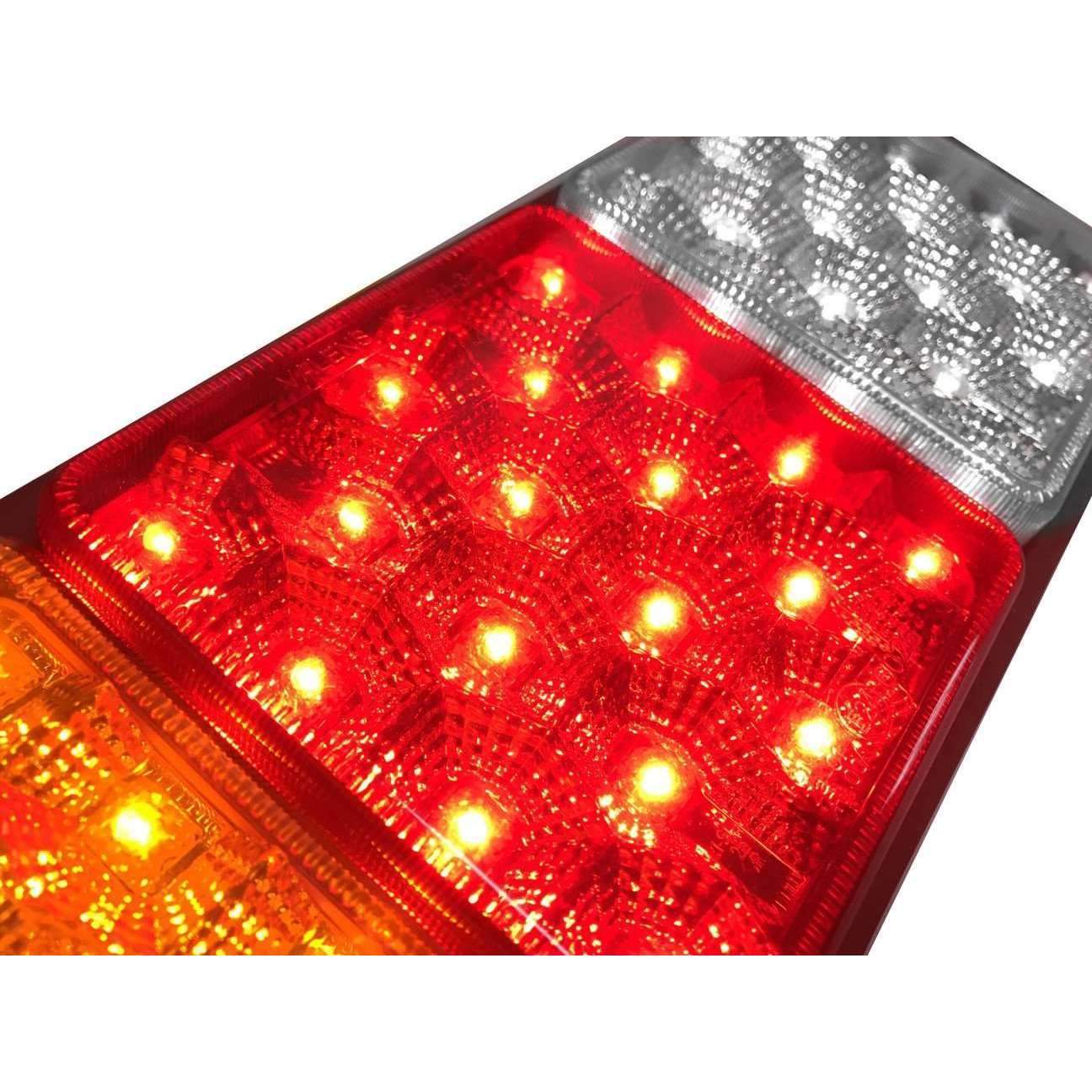 Eagle Lights 8002 LED Module - Gen II Rubbolite Universal Rear Lamp Replacement 12V/24V, 4x4 Lenses (Left/Right) Double Pack - Perfect for Trucks, Jeeps & Off-Road Vehicles