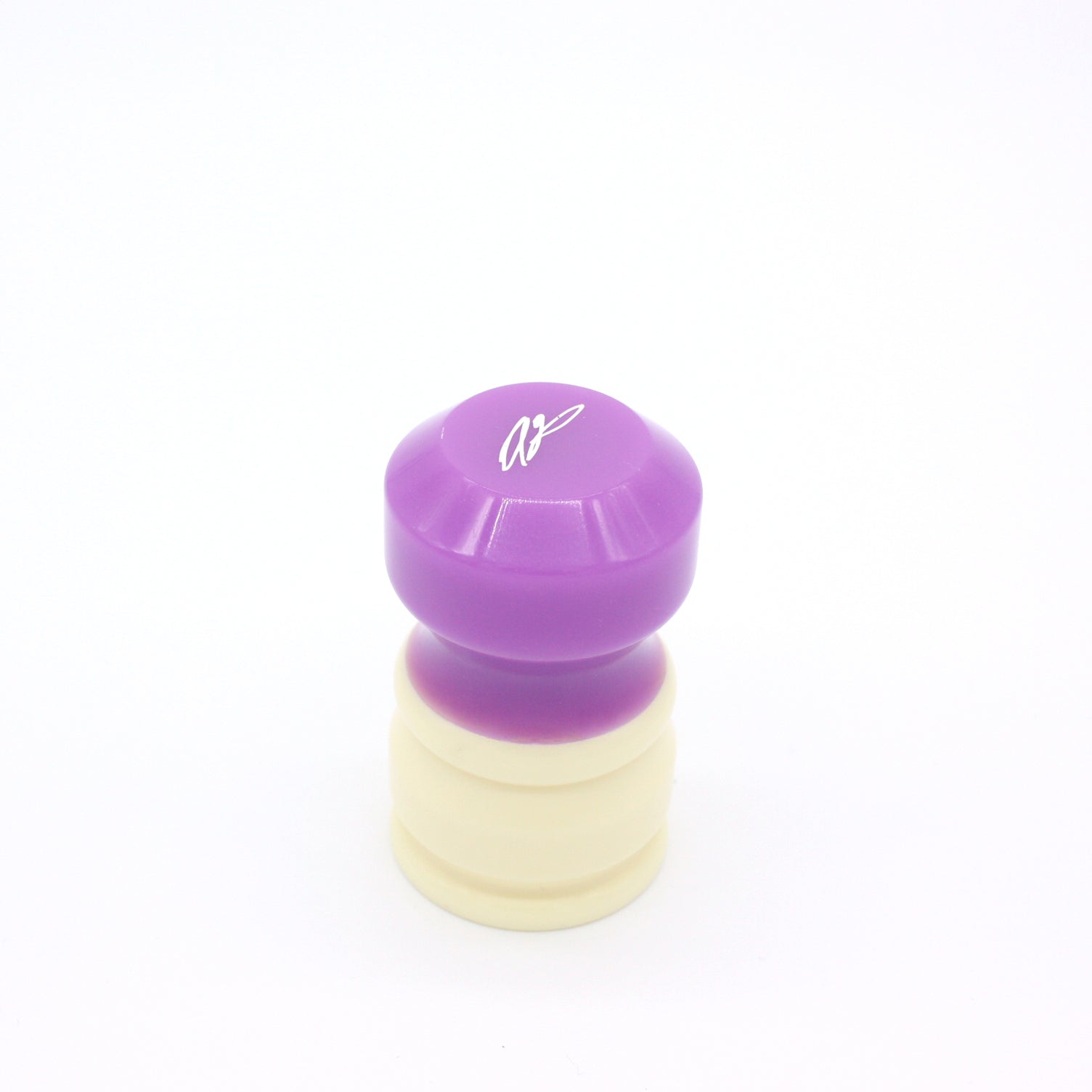 Ivory & Purple Shaving Brush Handle - Fits 24mm & 26mm Knots - Premium Wet Shaving Accessory for Men's Grooming & Luxury Bathroom Decor