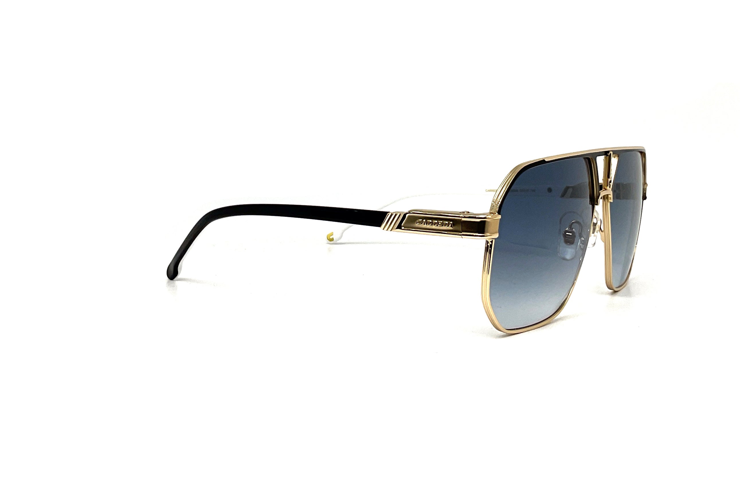 Carrera 1062/S Sunglasses Matte Black Gold Black Frame - Stylish UV Protection Shades for Men & Women - Perfect for Driving, Outdoor Sports & Fashion