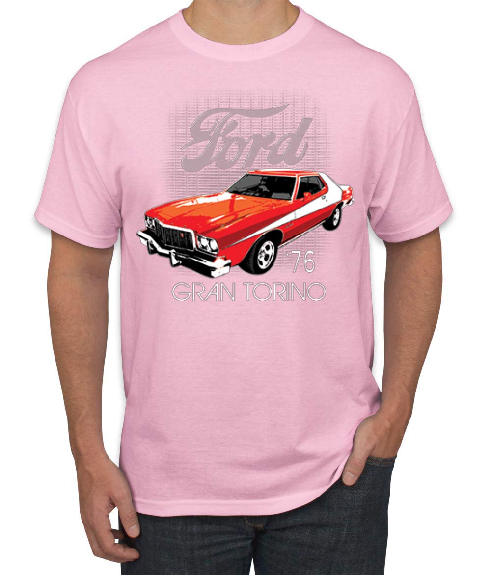 Vintage Ford '76 Gran Torino Classic Car Graphic T-Shirt for Men - Retro Muscle Car Tee for Casual Wear, Car Shows & Automotive Enthusiasts