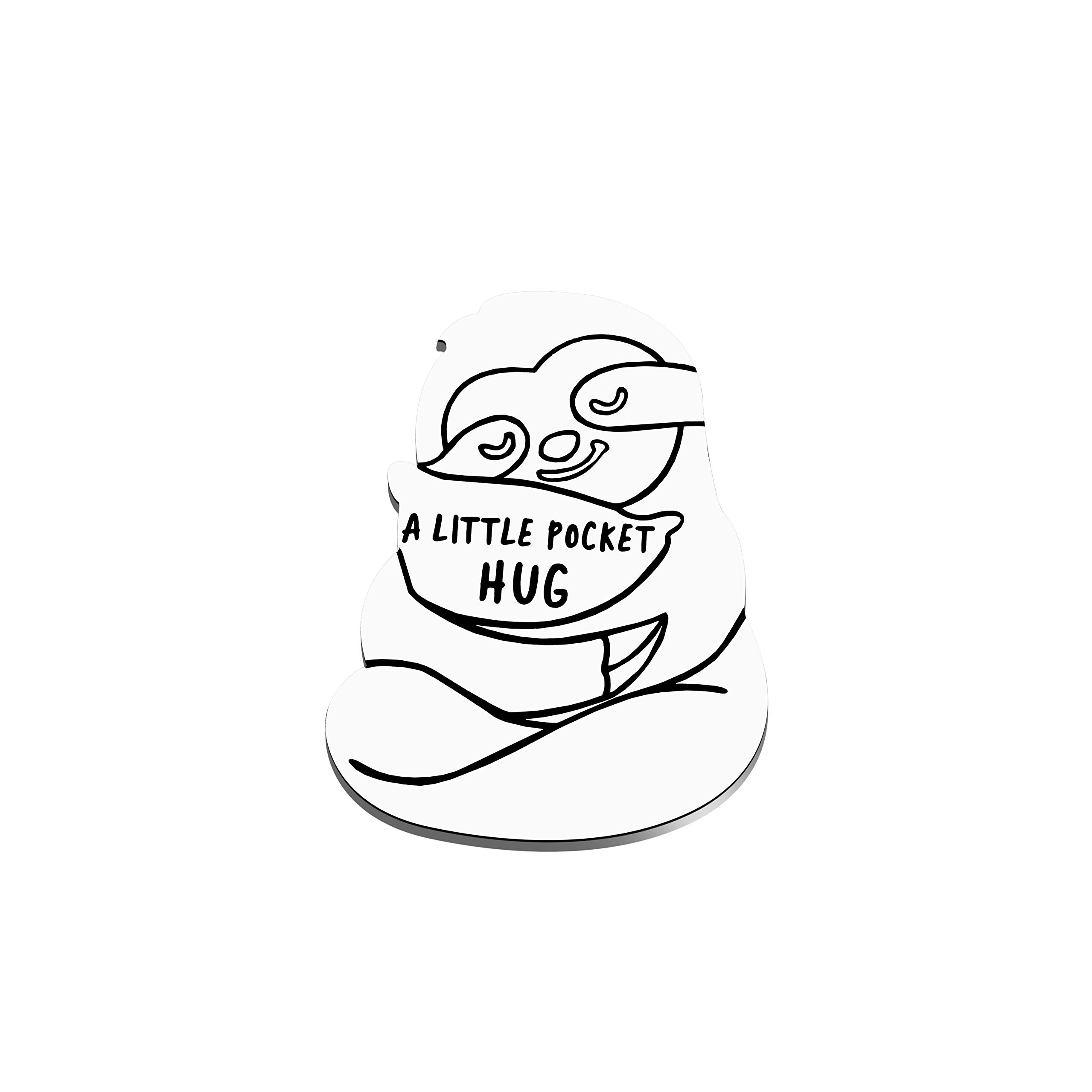 TIIMG Pocket Hug Gift - Cute Sloth Lover Present for Best Friends, Long Distance Comfort Gift for Quarantine & Separation - Perfect for Birthdays, Valentine's Day & Miss You Moments