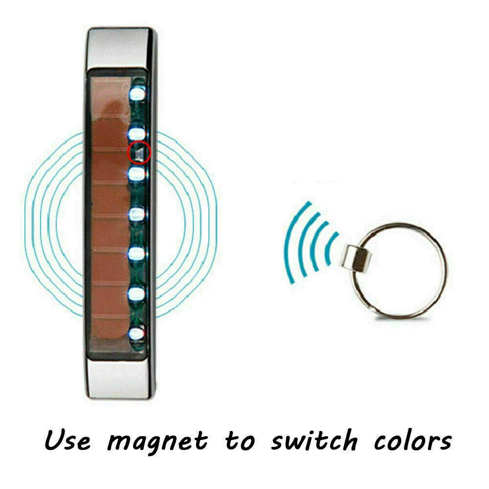 Solar Car Door Edge Guard - Anti-Collision & Anti-Static Protection with LED Strobe Warning Lights for Night Safety | Perfect for Parking Lots, Garages & Low Visibility Conditions