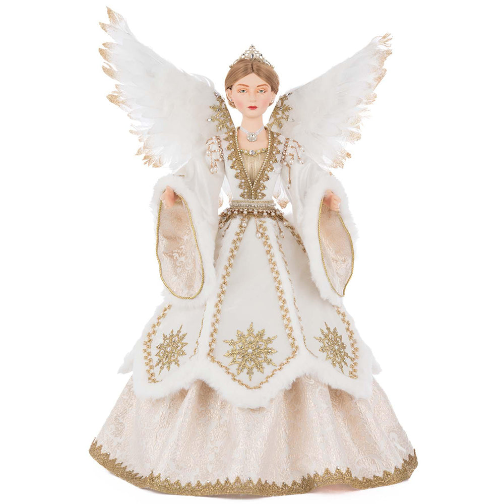 Arabelle Angel Christmas Tree Topper - Elegant Holiday Decor by Katherine's Collection - Perfect for Christmas Tree Decorating, Holiday Home Decoration & Festive Gift Giving