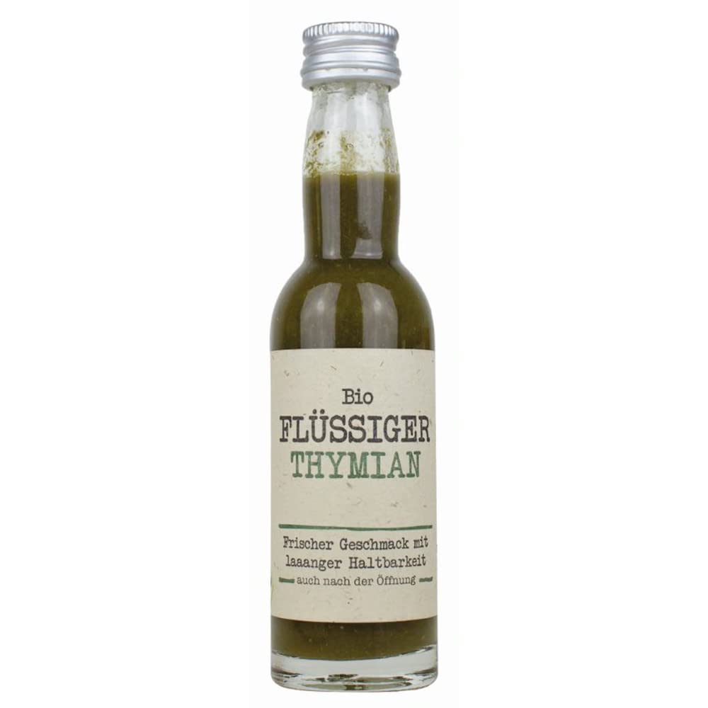 Organic Liquid Bio Herbs - Thymian (Thyme) Extract 40ml | Plant Growth Enhancer & Natural Flavoring for Cooking, Tea, and Aromatherapy