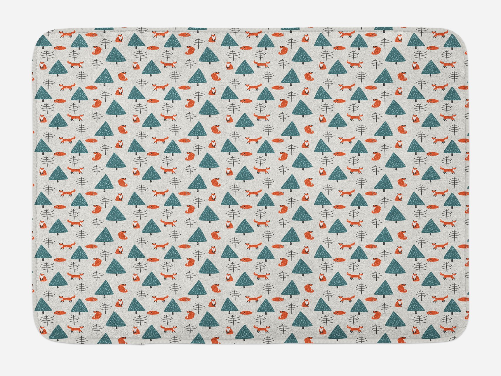Ambesonne Plush Non-Slip Fox Bath Mat - 30.2