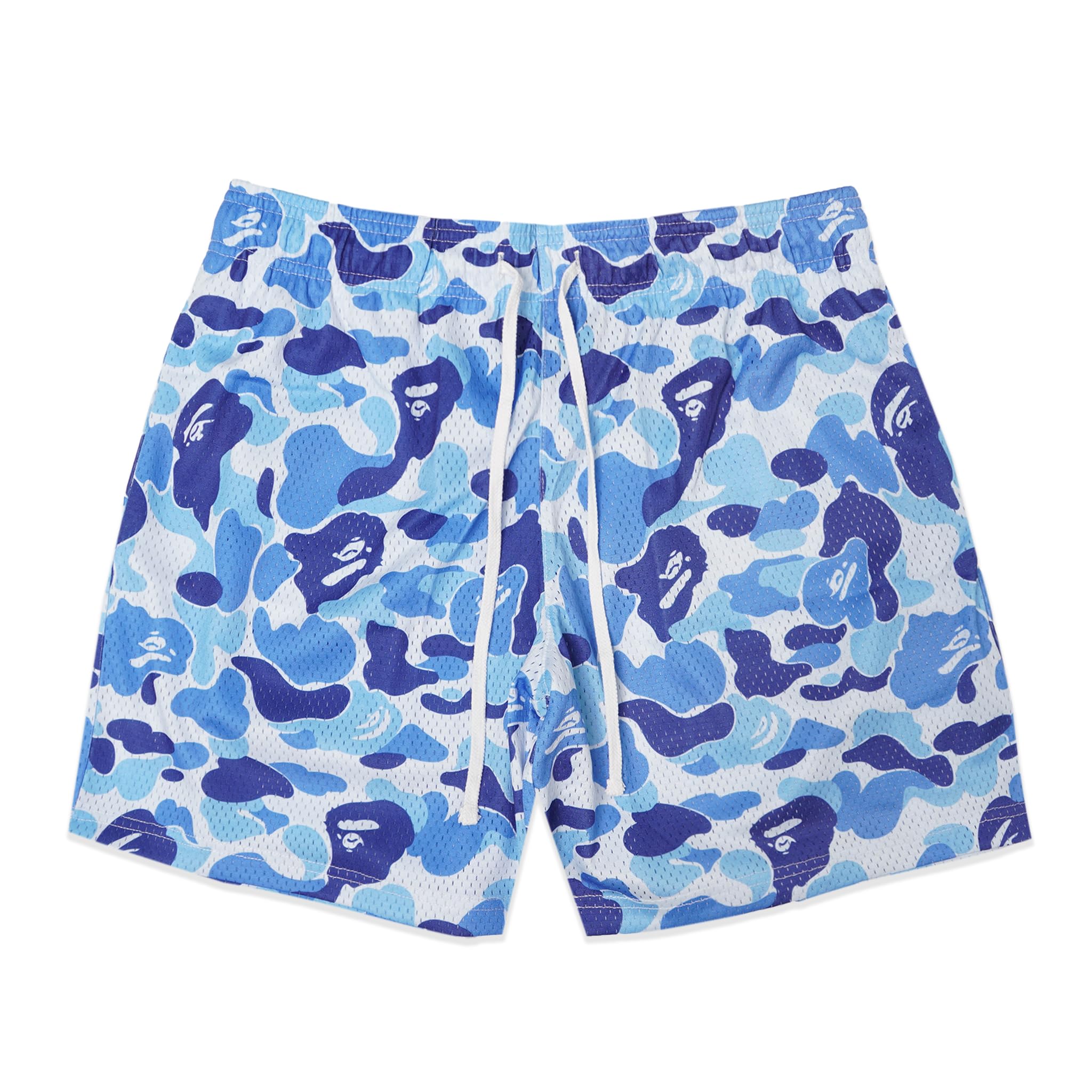 **Men's Graphic Print Mesh Basketball Shorts - Breathable Athletic Workout Gym Shorts for Running, Training & Casual Wear**
