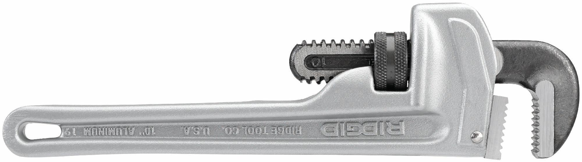 Ridgid 31090 10-Inch Aluminum Straight Pipe Wrench - Heavy Duty Plumbing Tool for Home Repairs & Professional Use