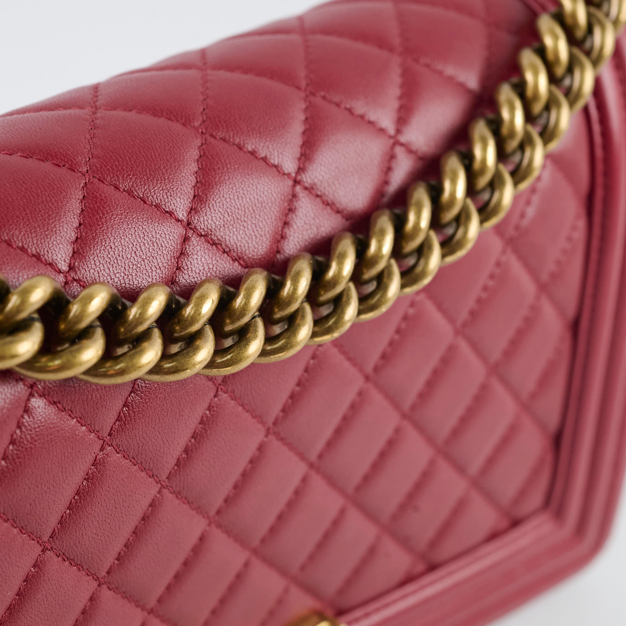 Chanel Old Medium Lambskin Leather Red Series 19 Flap Bag - Luxury Designer Handbag for Women, Perfect for Parties & Evening Events