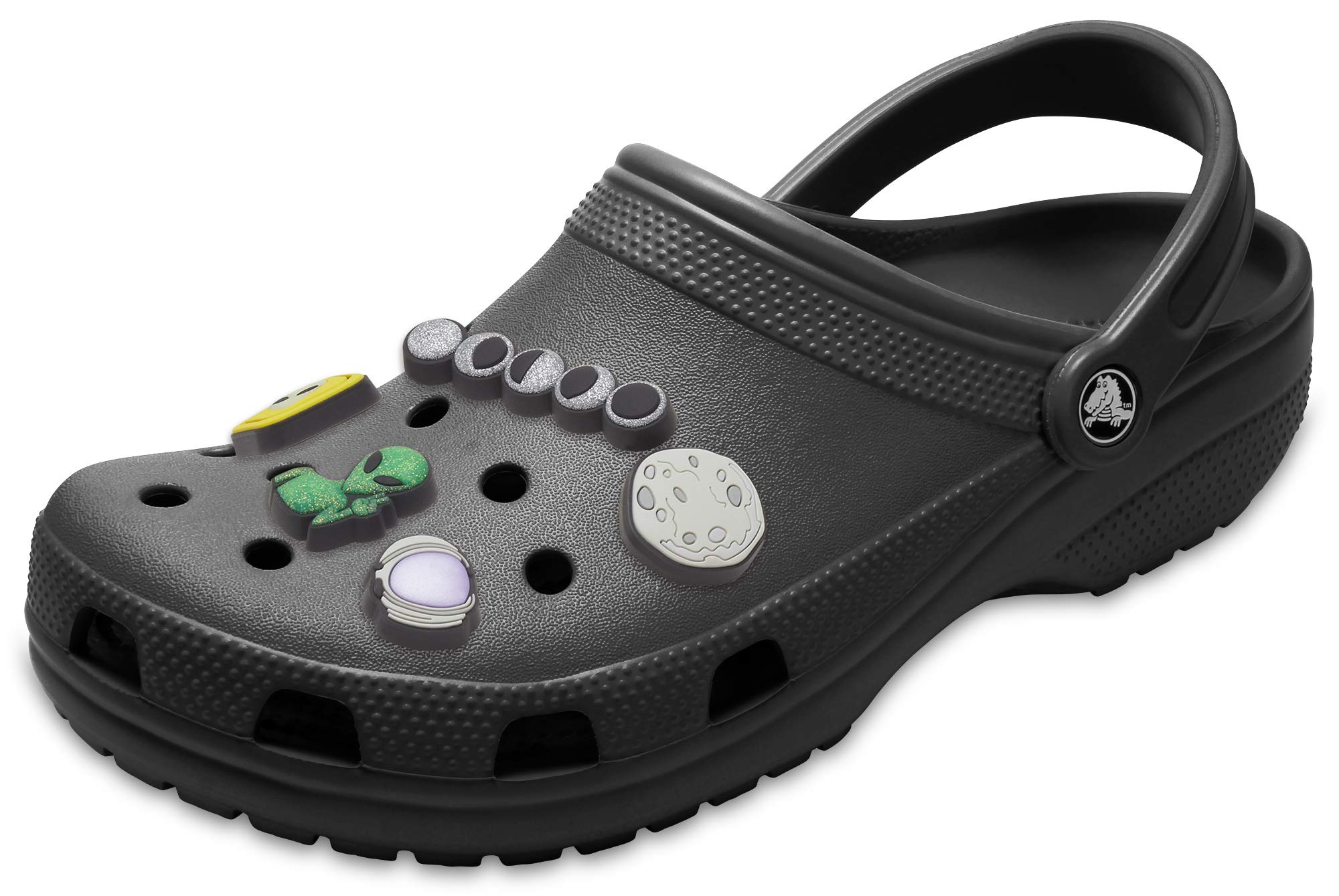 Crocs Classic Clogs for Men & Women with 5-Pack Jibbitz Charms - Comfortable Slip-On Shoes for Casual Wear, Home, Garden & Outdoor Activities