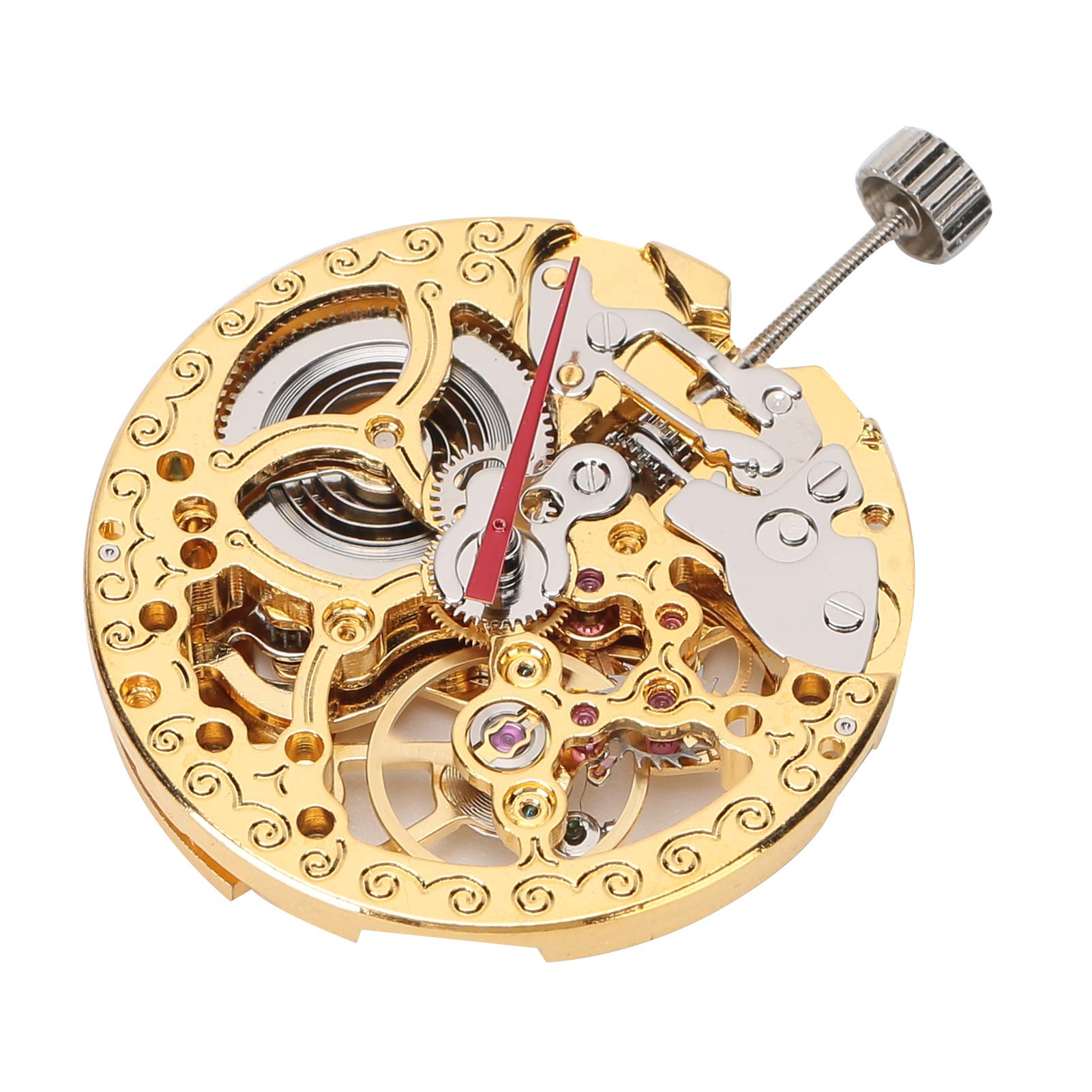 High-Quality 2807 Golden Hollow Watch Movement - Precision Metal Watch Mechanism for Watchmakers & Repair | DIY Watch Accessories for Custom & Luxury Timepieces