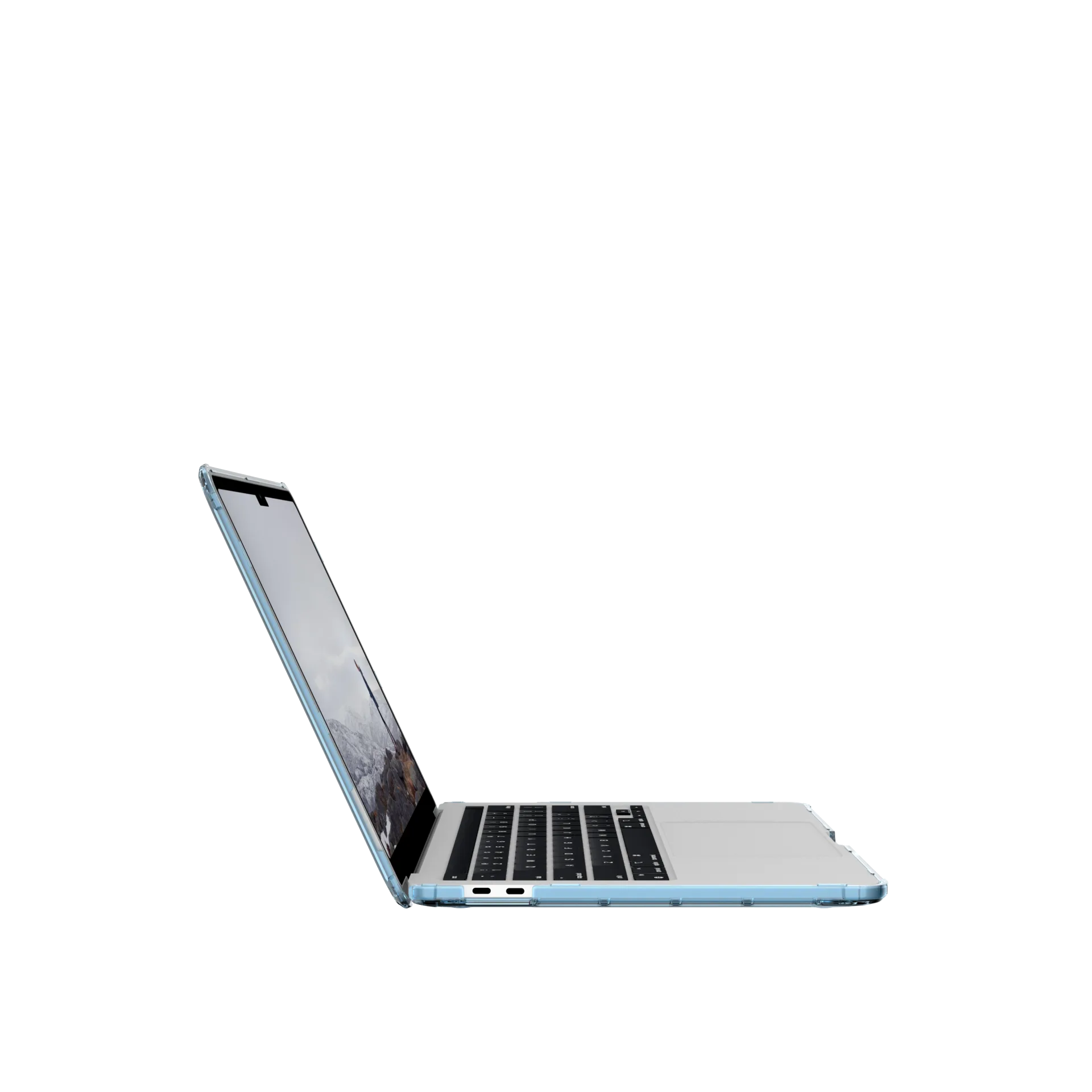 UAG U Lucent Protective Case for MacBook Pro 13 M2 2022 - Cerulean Blue | Slim Lightweight Cover for Work, Travel & Everyday Use
