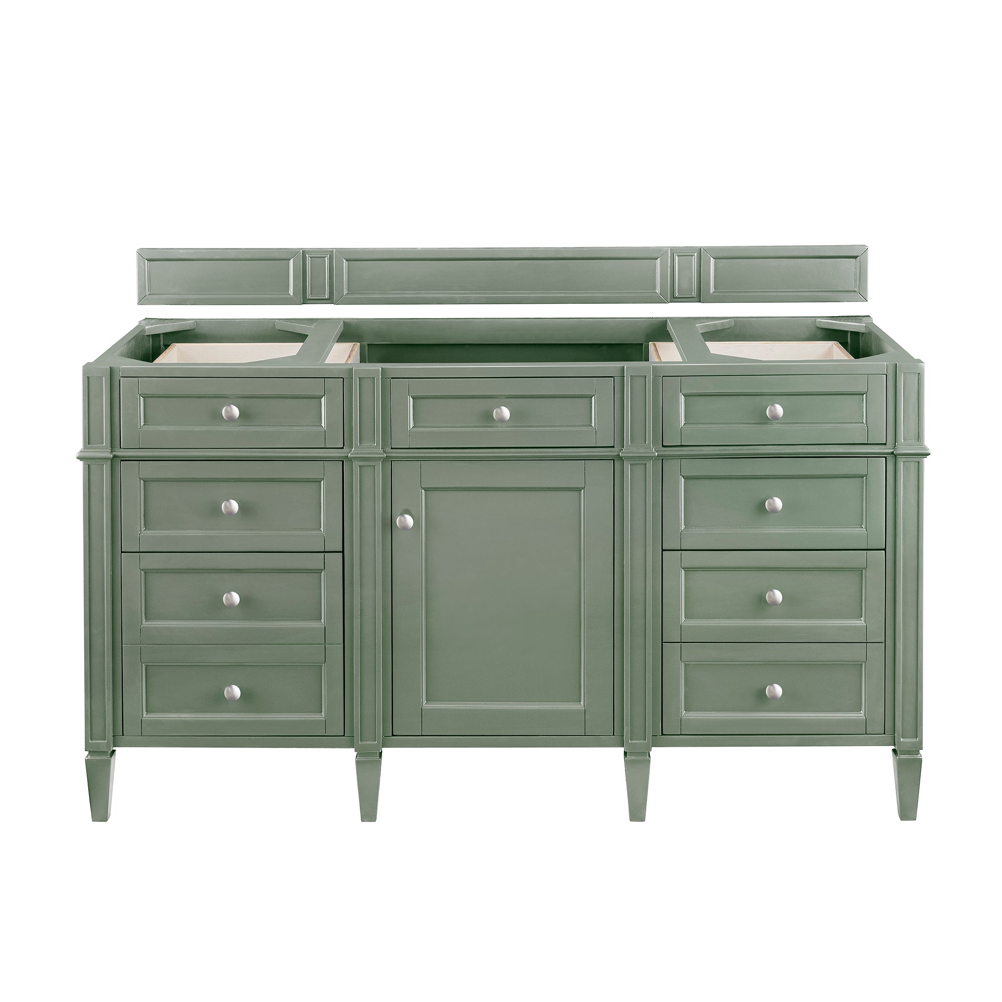 Brittany 60 Inch Single Bathroom Vanity in Smokey Celadon - Perfect for Modern Master Bathrooms & Powder Rooms