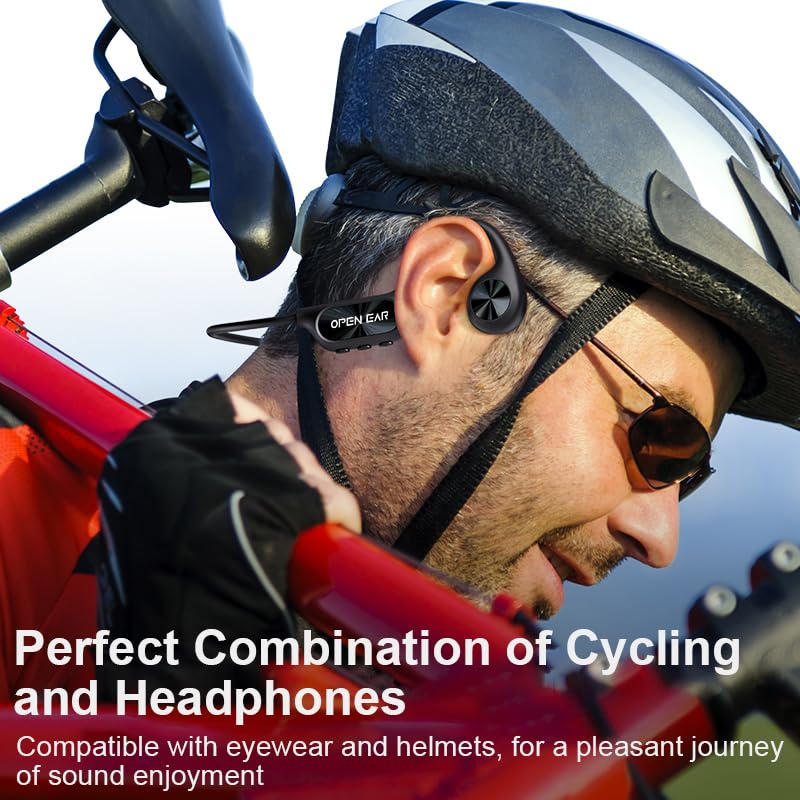 Bone Conduction Headphones for Swimming - IP68 Waterproof Wireless Bluetooth 5.3 Headset with 32GB MP3 Player | Open Ear Sports Earphones for Swimming, Running, Cycling & Driving | Perfect for Pool Workouts, Gym Training and Outdoor Activities