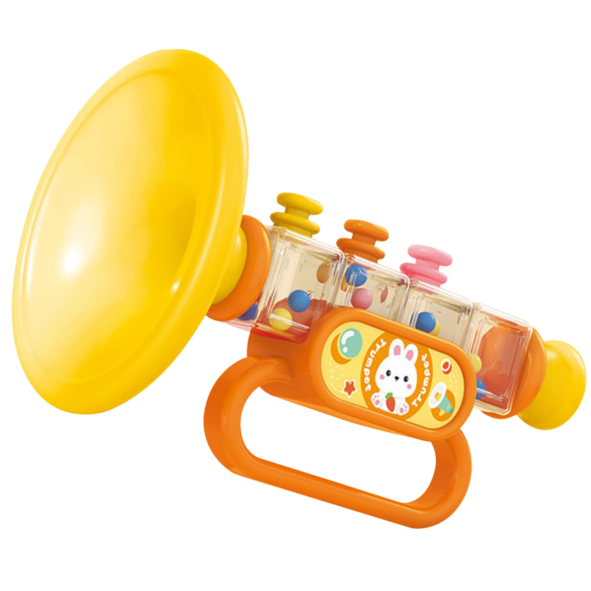 Colorful Playable Toy Trumpet for Kids - Cute Cartoon ABS Musical Instrument with Detachable Hanging Rope | Educational Music Toy for Toddlers & Children | Perfect for Birthday Gifts, Early Learning & Musical Development