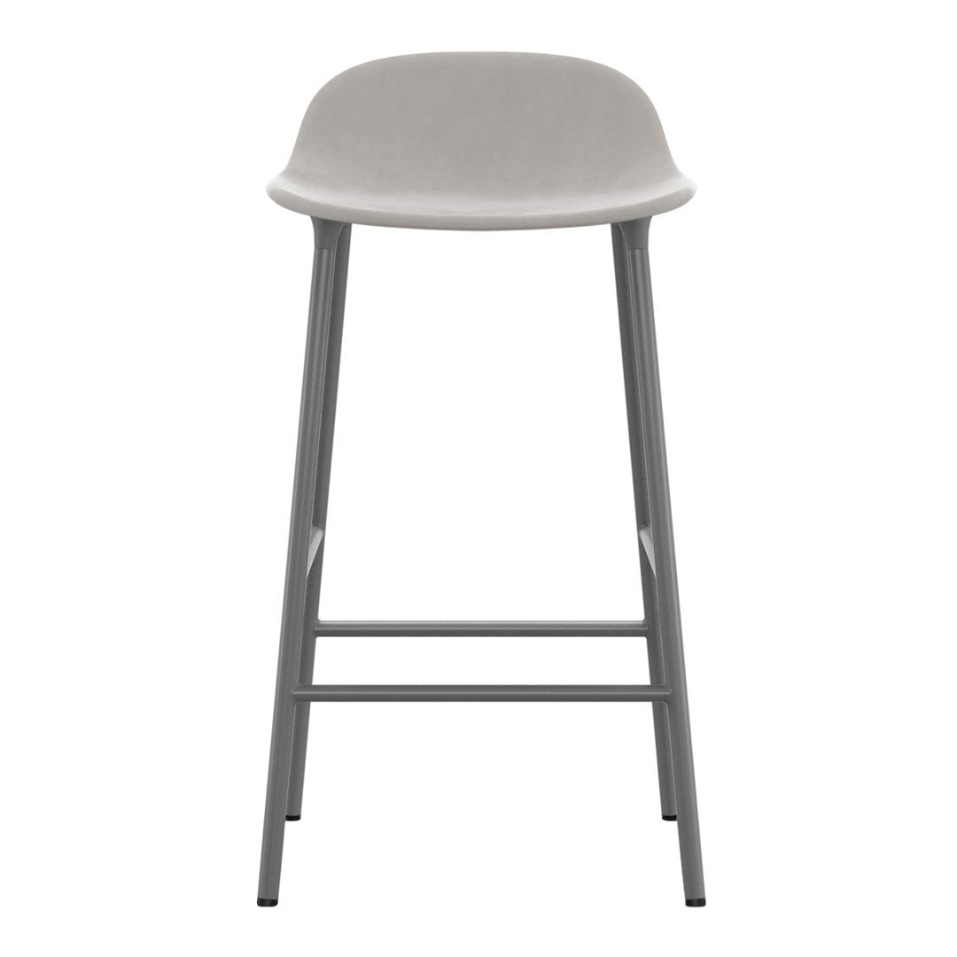 Modern Form Counter Stool with Sturdy Metal Legs & Comfortable Upholstered Seat - Perfect for Kitchen Islands, Breakfast Bars & Home Decor