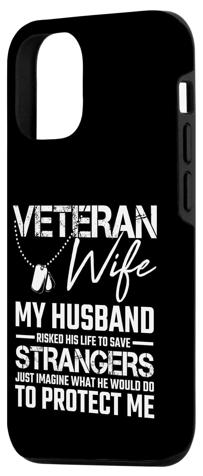 iPhone 12/12 Pro Military Themed Phone Case - Army Veteran Wife Husband Soldier Gift - Perfect for Military Appreciation, Deployment Gifts & Patriotic Present