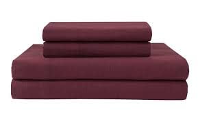 100% Egyptian Cotton RV Camping Sheet Set - Soft Breathable 4-Piece Bedding for Short Queen Mattress (Up to 10