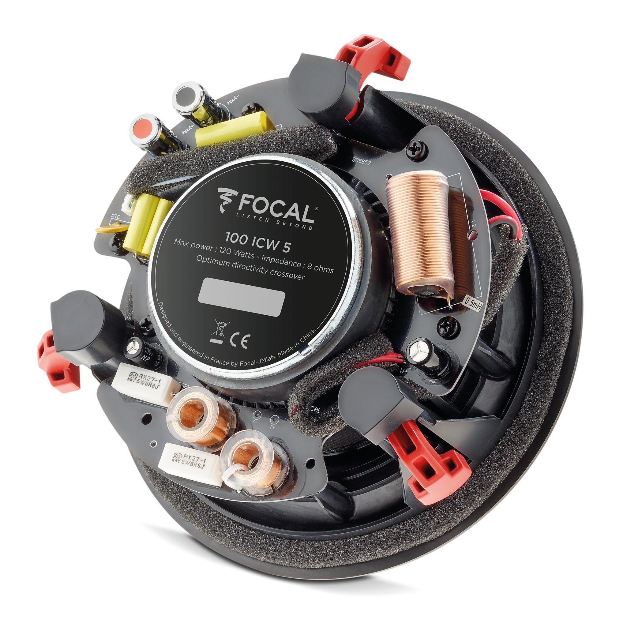 Focal 100ICW5 In-Wall & In-Ceiling Speaker - High Performance Home Audio System for Living Room, Home Theater & Background Music