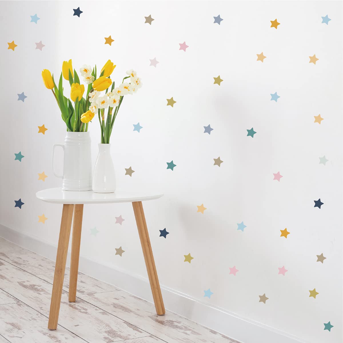 Boho Star Wall Stickers for Kids Room - DIY Peel and Stick Wall Decals for Nursery, Bedroom, Classroom & Closet - 10 Sheets - Perfect for Home Decor, Party Decorations & Creative Wall Art Projects