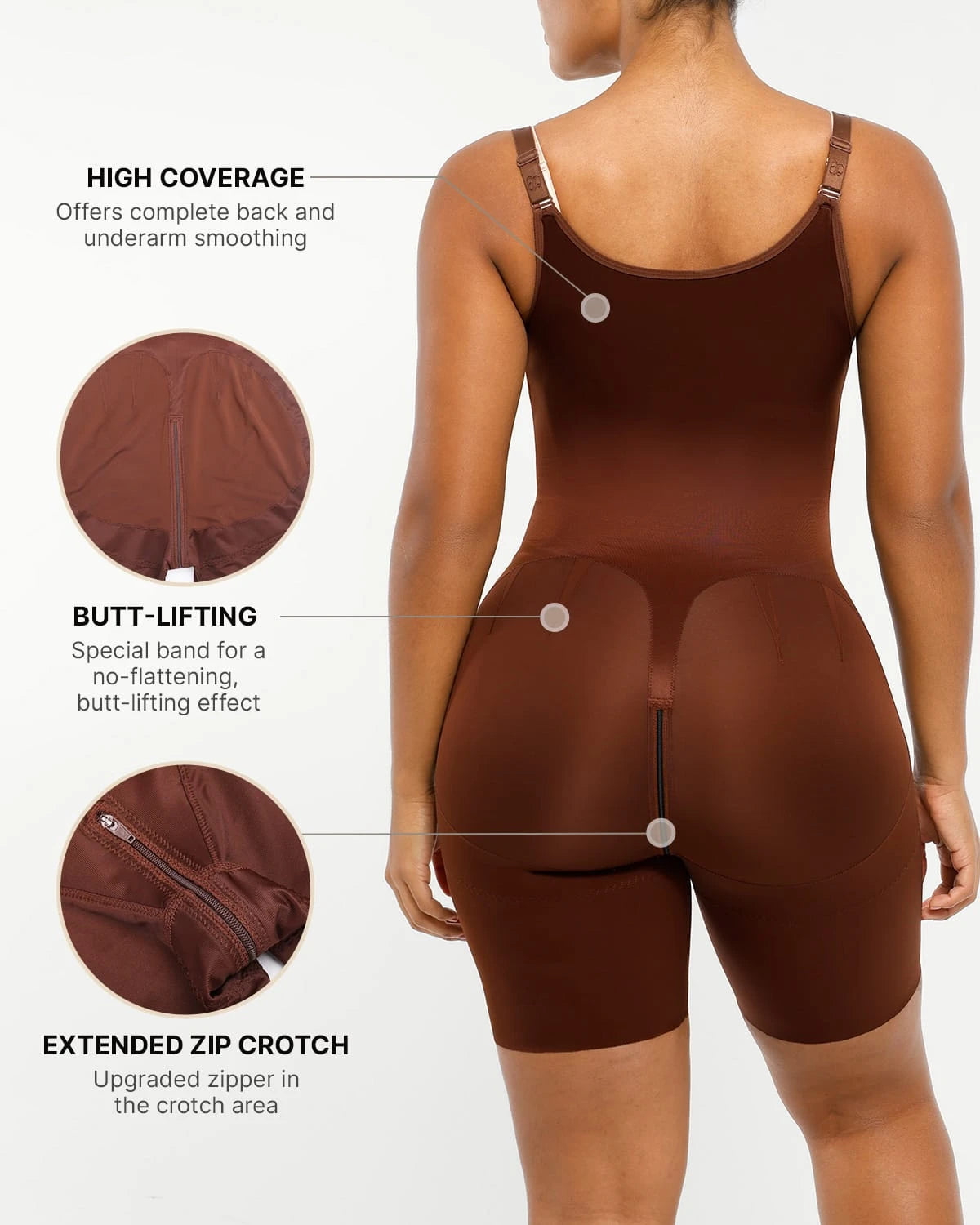 AirSlim® Open Bust Butt Lifting Full Bodysuit Shapewear - Tummy Control Waist Trainer for Women | Perfect for Wedding, Party & Everyday Wear
