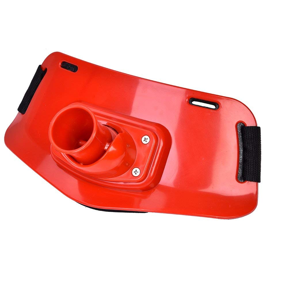 **Ubersweet® Adjustable Fishing Rod Holder Waist Belt - Comfortable Back Support for Boat & Rock Fishing - Relieves Pressure from Fish Struggling (Red) - Perfect for Anglers & Outdoor Enthusiasts**
