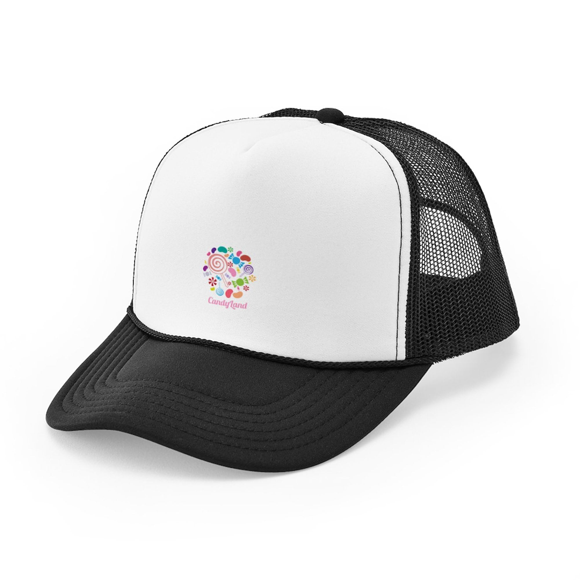 Candy Land Snapback Trucker Hat - Adjustable Dad Hat for Men & Women - Perfect for Outdoor Activities, Parties, and Casual Wear