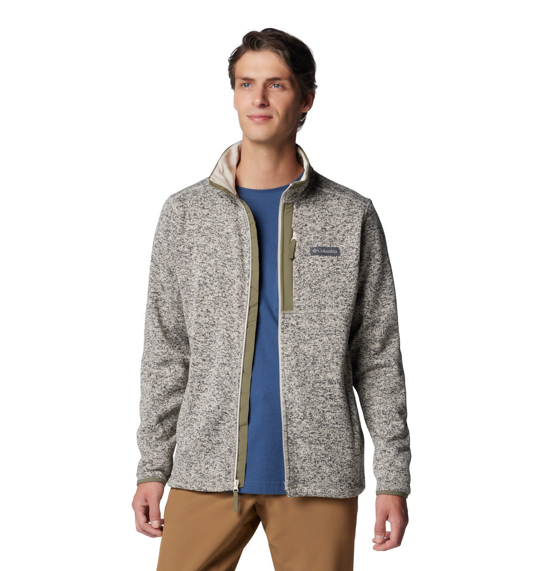 Columbia Men's Sweater Weather™ Full Zip Jacket - Lightweight Fleece Pullover for Outdoor Hiking & Casual Wear