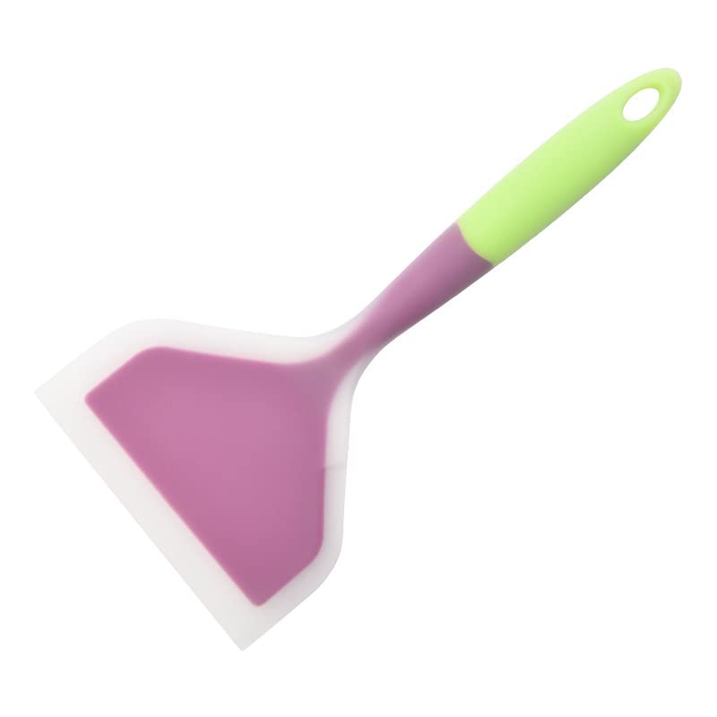 XQSSB 5-Piece Silicone Cooking Utensil Set - Heat-Resistant Food-Grade Kitchen Tools with Non-Scratch Heads for Nonstick Cookware (Purple) - Perfect for Baking, Frying & Everyday Cooking