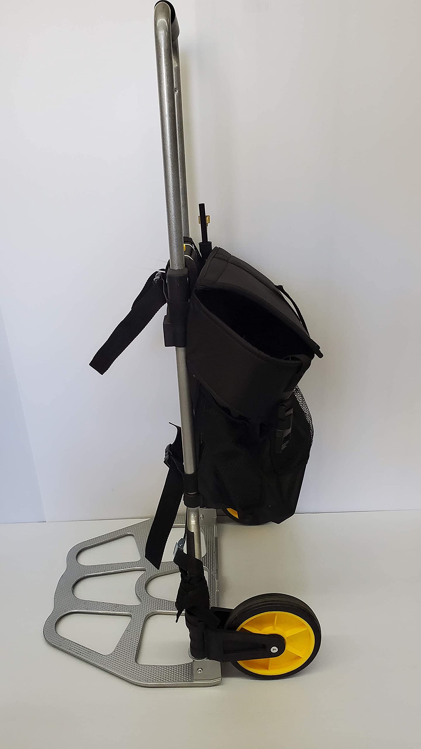 MY4SONS M4 4-Gallon Backpack Sprayer - Cordless Garden Sprayer for Plants, Lawn & Yard Care - Adjustable Nozzle, Heavy Duty Pressure Sprayer with 15ft Hose & 7-inch Wheel Cart - Perfect for Gardening, Pest Control & Cleaning
