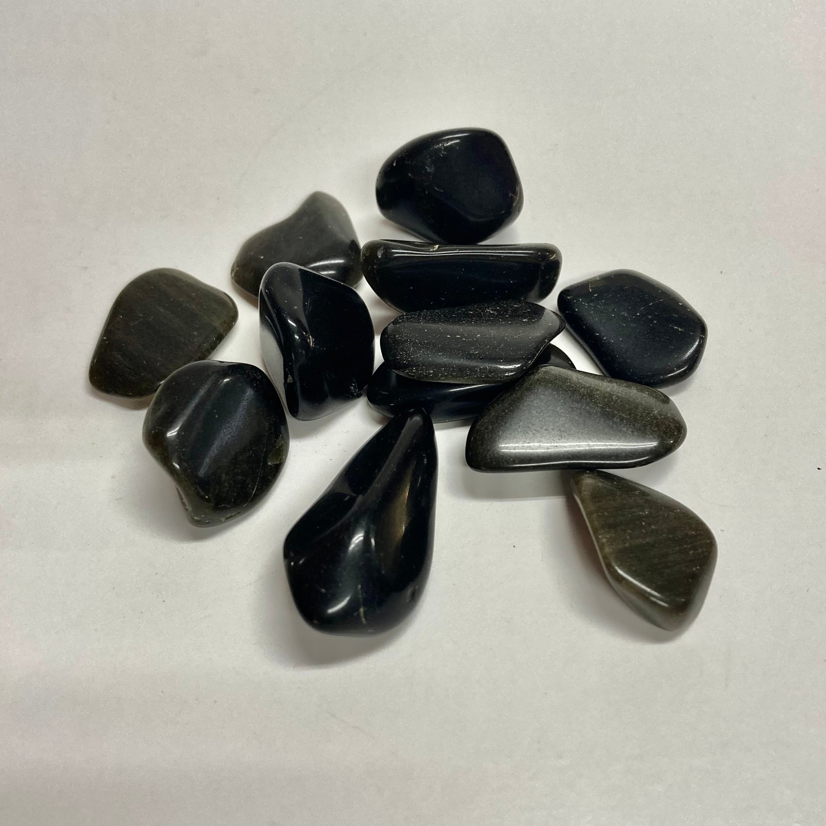 Goldsheen Black Obsidian Stone - Natural Healing Crystal for Protection, Meditation & Energy Cleansing | Perfect for Home Decor, Jewelry Making & Spiritual Practices