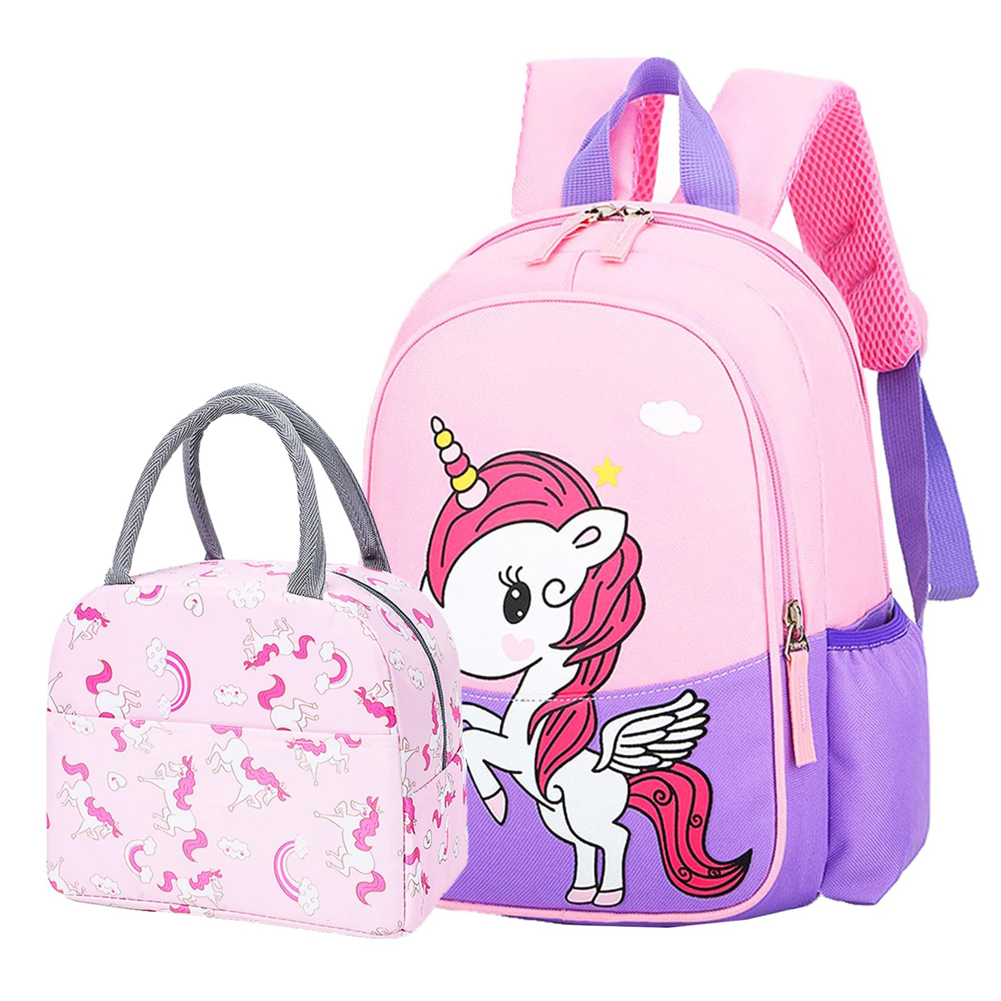 Kids Preschool Kindergarten Backpack - Lightweight Cool Cute Cartoon Travel Backpack with Lunch Bag for Boys & Girls | Perfect for School, Daycare, Travel & Outdoor Adventures
