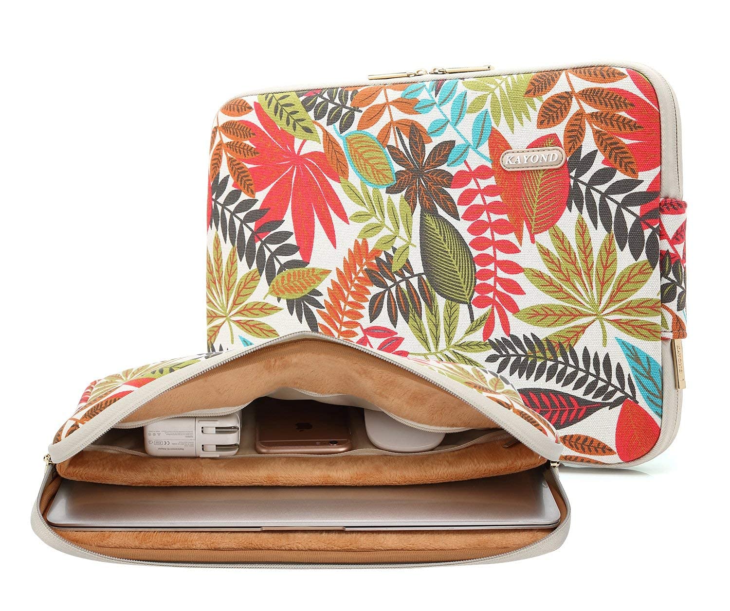 KAYOND Waterproof 11-11.6 Inch Laptop Sleeve - Forest Pattern Protective Case for MacBook Air 11, MacBook 12 & Surface Pro | Perfect for Travel, Office & School Use