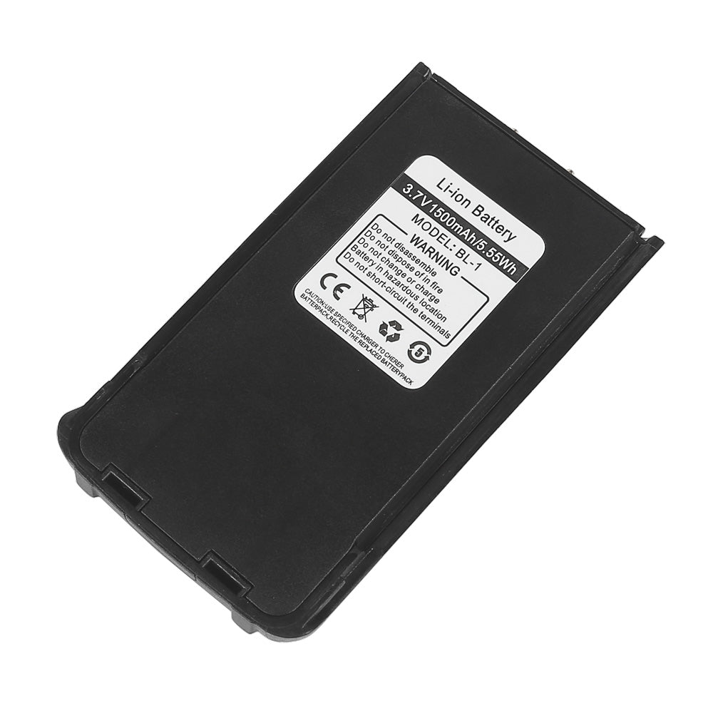 3.7V 1500mAh Rechargeable Li-ion Battery Replacement for Baofeng GT-1 Walkie Talkie - Long Lasting Power for Outdoor Adventures, Camping & Emergency Communication