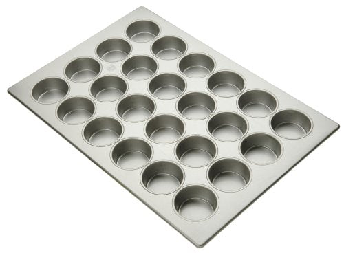 Non-Stick 24-Cup Muffin Pan - Heavy Duty Carbon Steel Baking Tray for Cupcakes, Brownies & Mini Pies - Perfect for Home Baking, Party Desserts & Holiday Treats