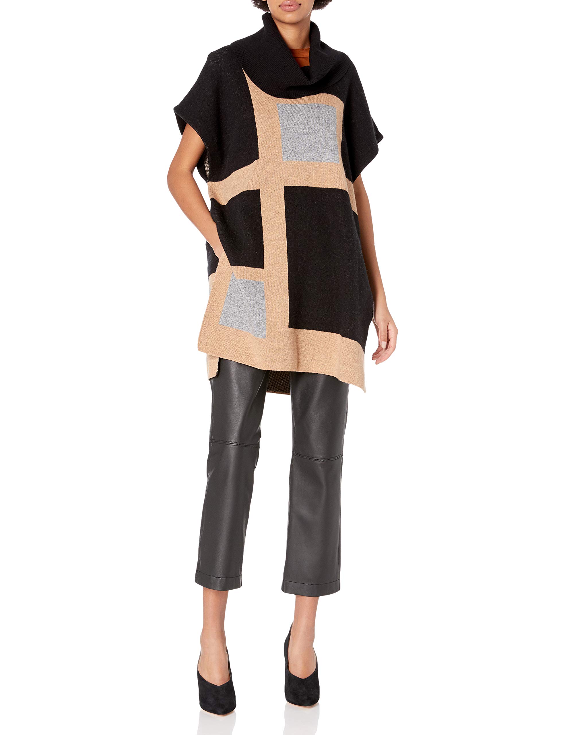 BCBGMAXAZRIA Women's Poncho - Stylish & Comfortable Knit Wrap Cape for Fall & Winter | Perfect for Casual Outings, Travel & Office Wear