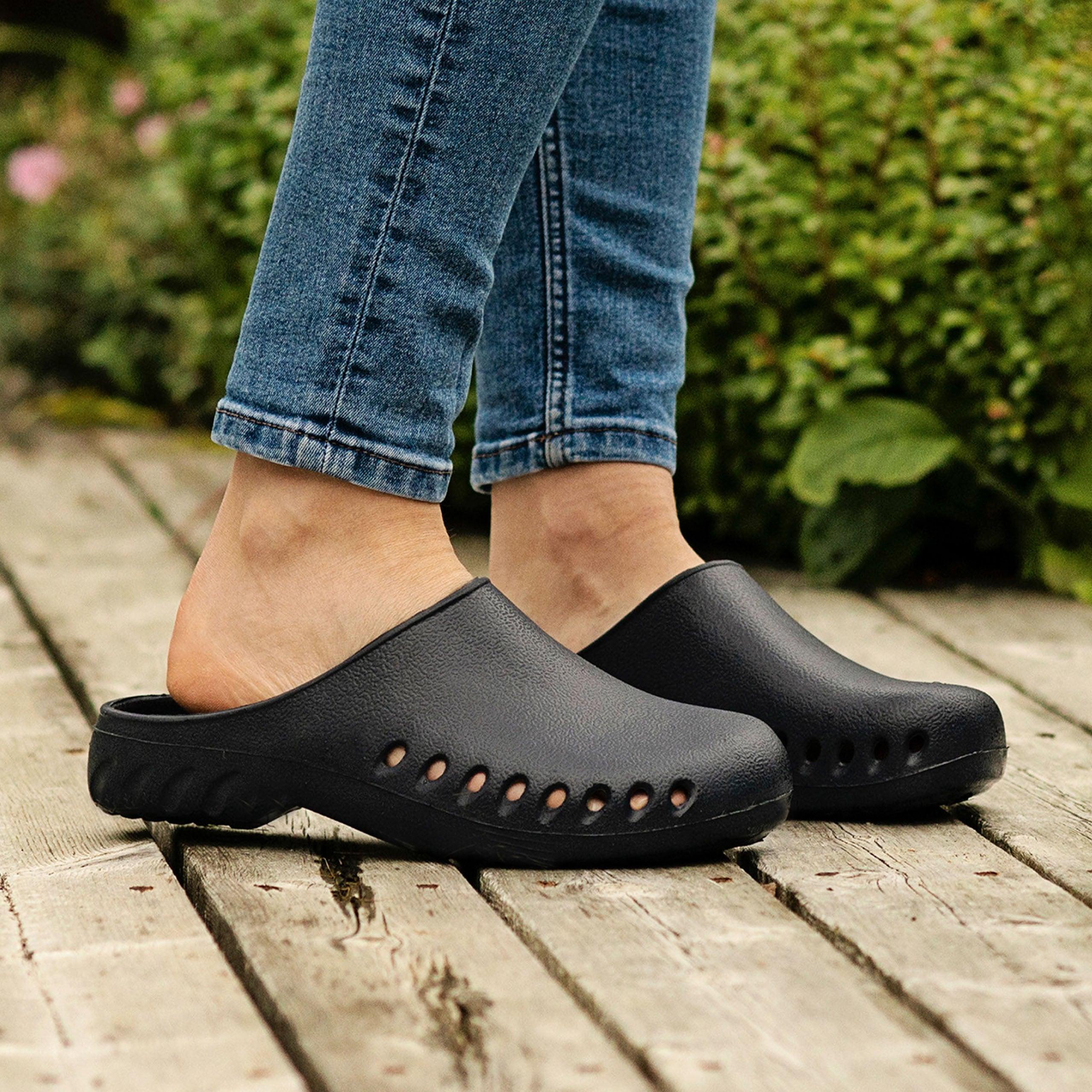 Women's Dovenby Ventilated Clogs - Comfortable Slip-On Shoes for Nurses, Gardeners & Home Use - Breathable & Lightweight Clogs for All-Day Wear
