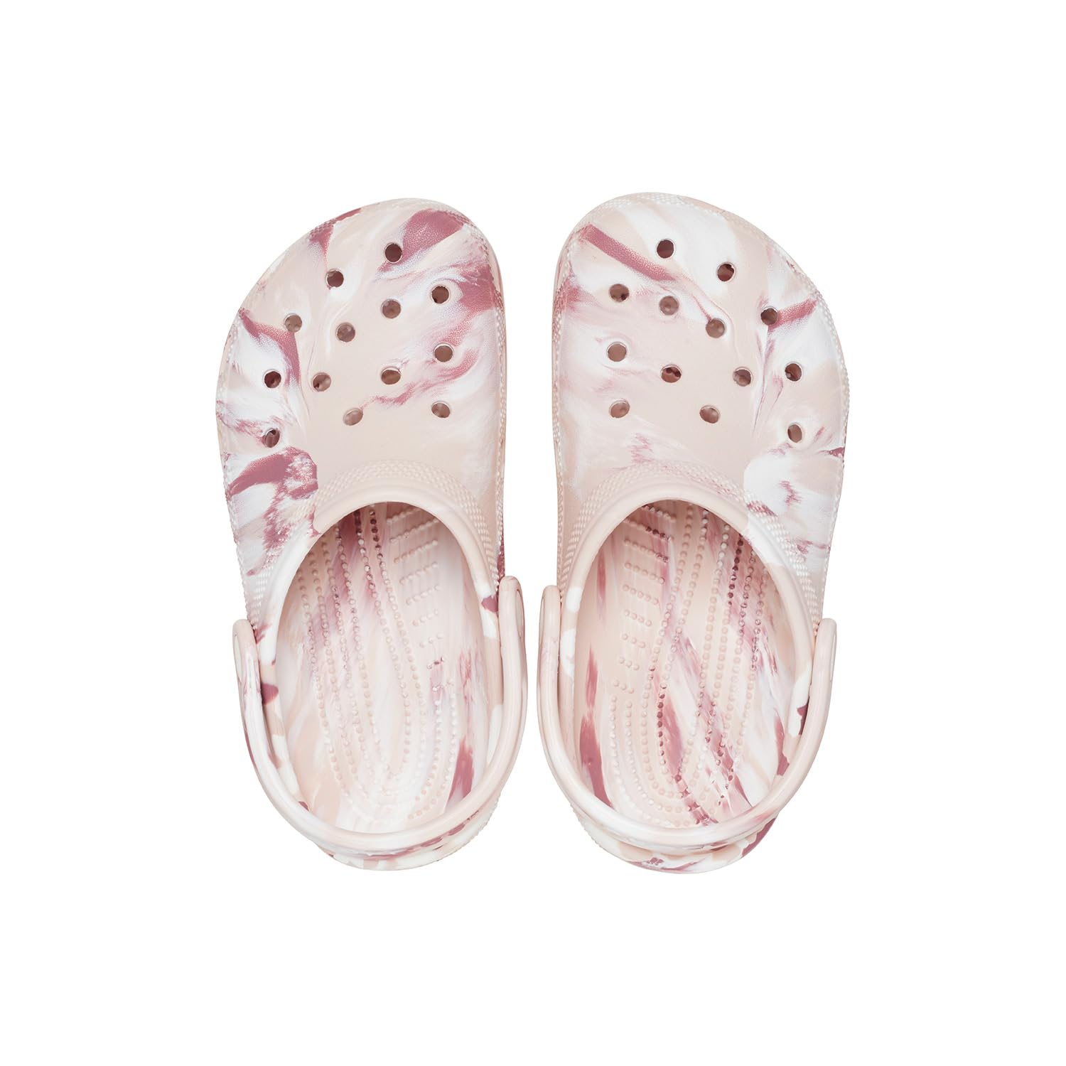 Crocs Kids' Classic Marbled Tie-Dye Clog | Lightweight Comfortable Slip-On Water Shoes for Boys & Girls | Perfect for Beach, Pool, and Outdoor Play