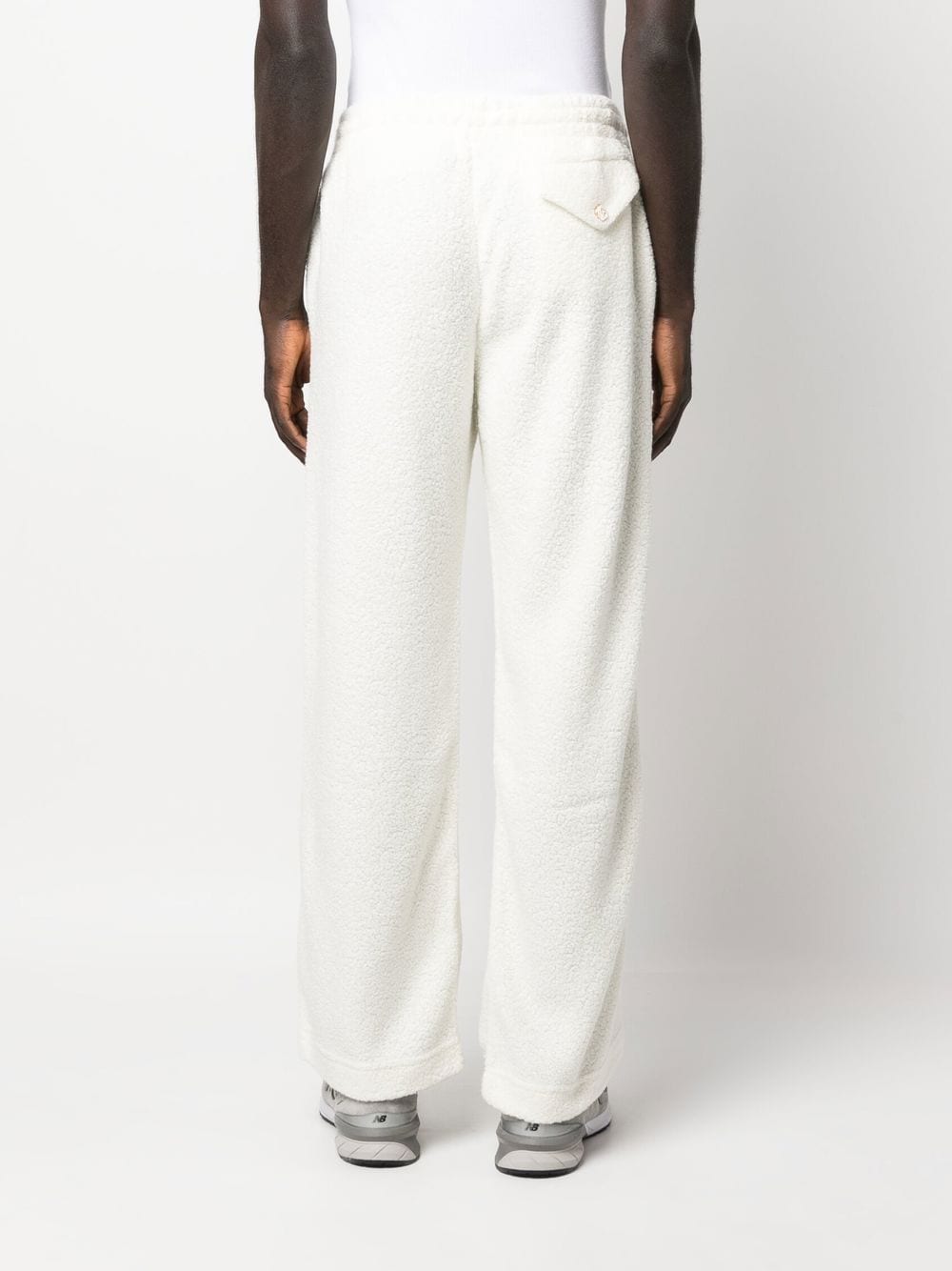 Casablanca White Trousers for Women - High Waisted Wide Leg Pants for Office, Business & Casual Wear