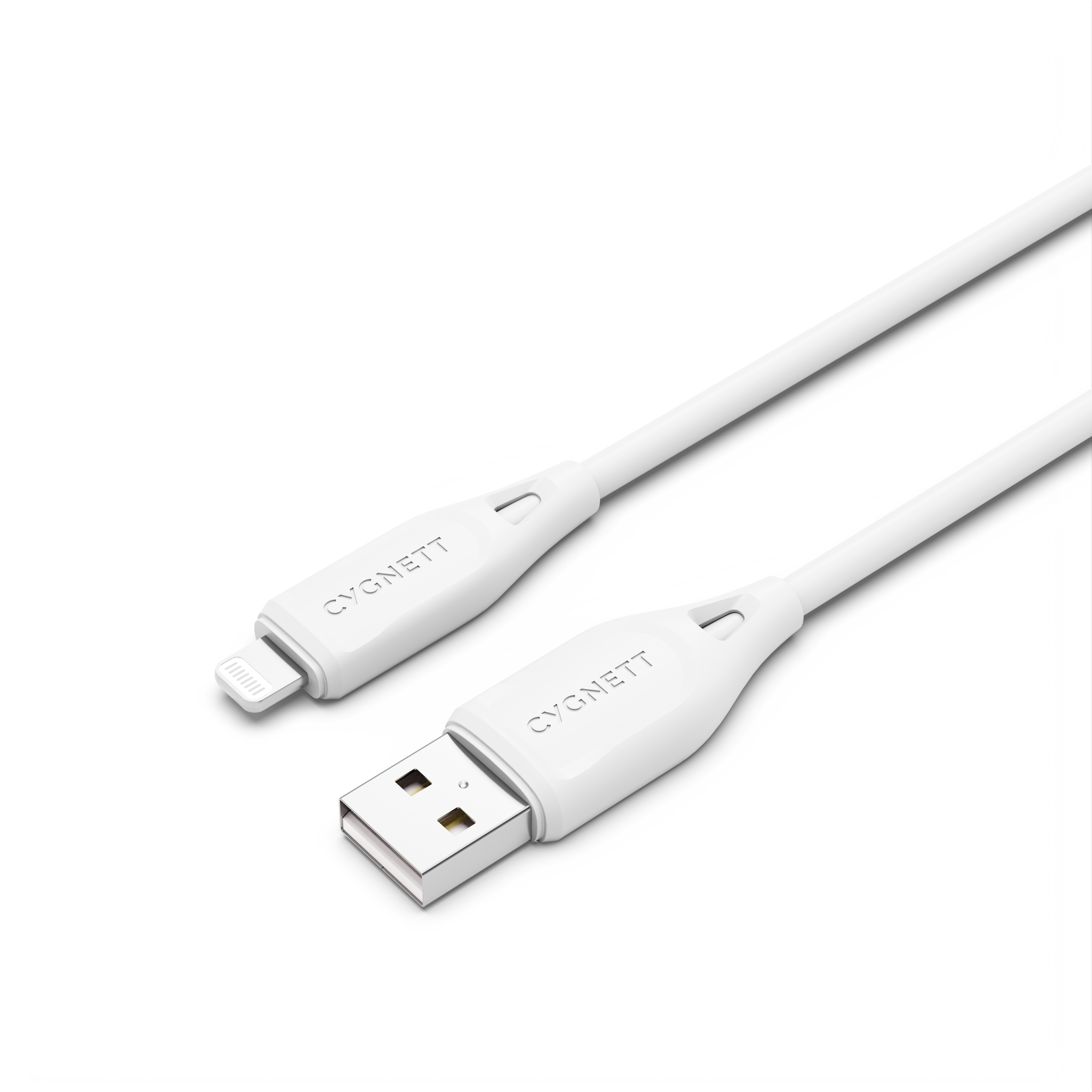 Lightning to USB A Cable 2M/6.6ft Fast Charging Sync Cord for iPhone 14/13/12/11/X/8/7 - Durable White Apple MFi Certified Cable for Home, Office & Car Charging