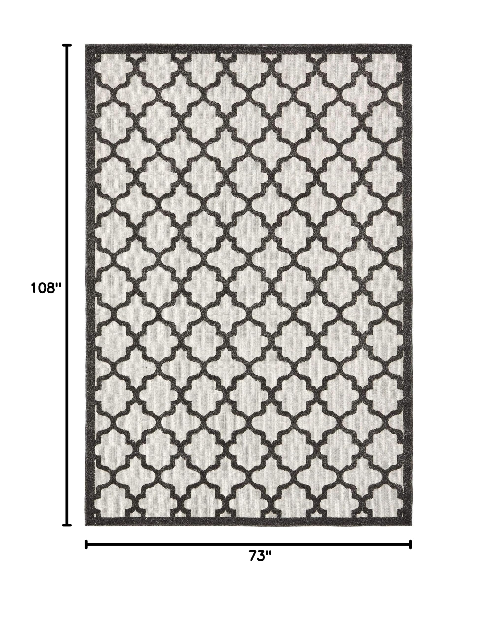 Unique Loom Outdoor Trellis Collection Area Rug - 6'1
