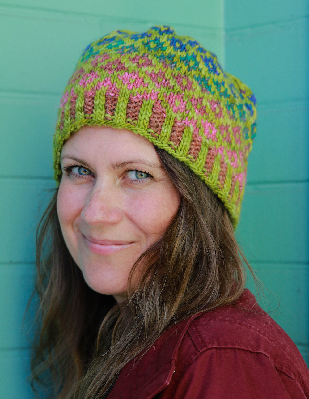 Sunni's Fair Isle Hat Knitting Pattern - Sweet Shop Patterns PDF Download for Winter Hats & Cozy Accessories