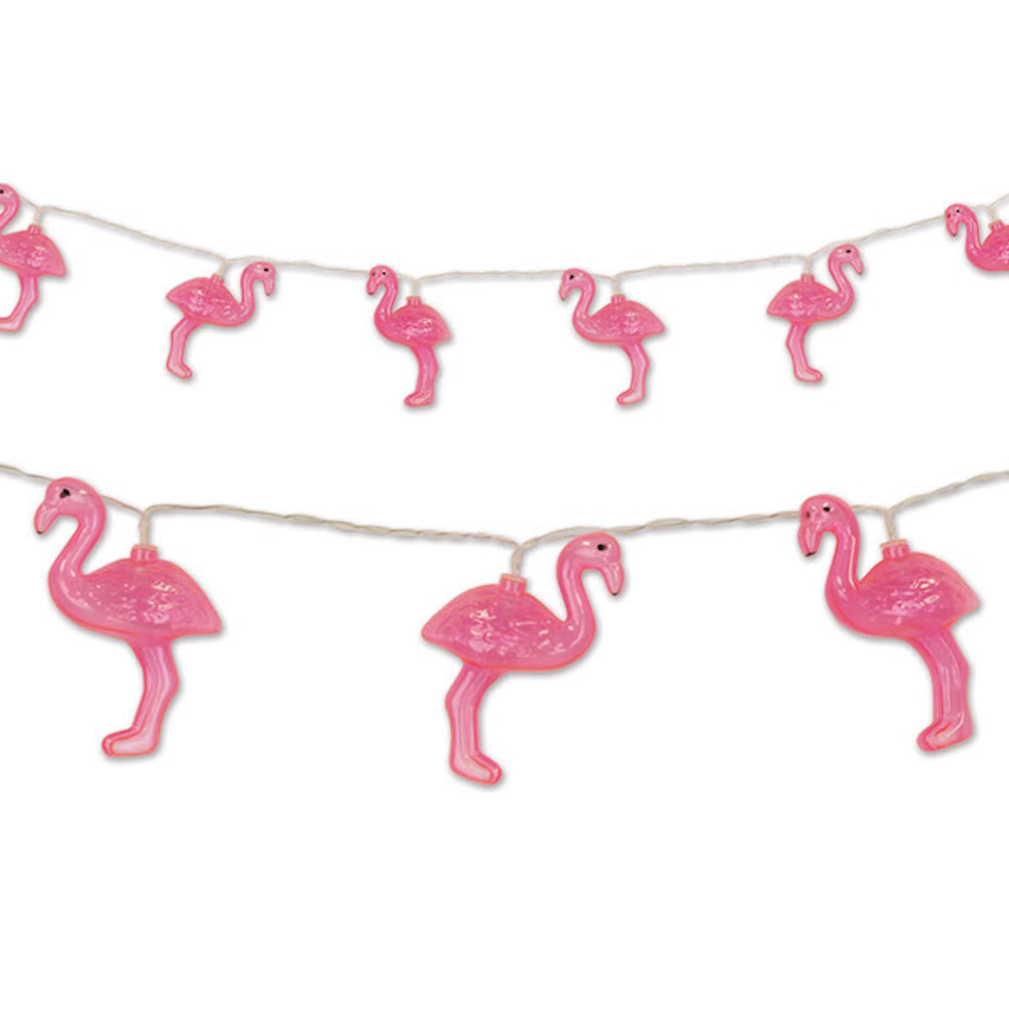 Flamingo String Lights - Set of 10 LED Fairy Lights for Outdoor & Indoor Decor, Patio, Garden, Party, Wedding, and Bedroom Ambiance
