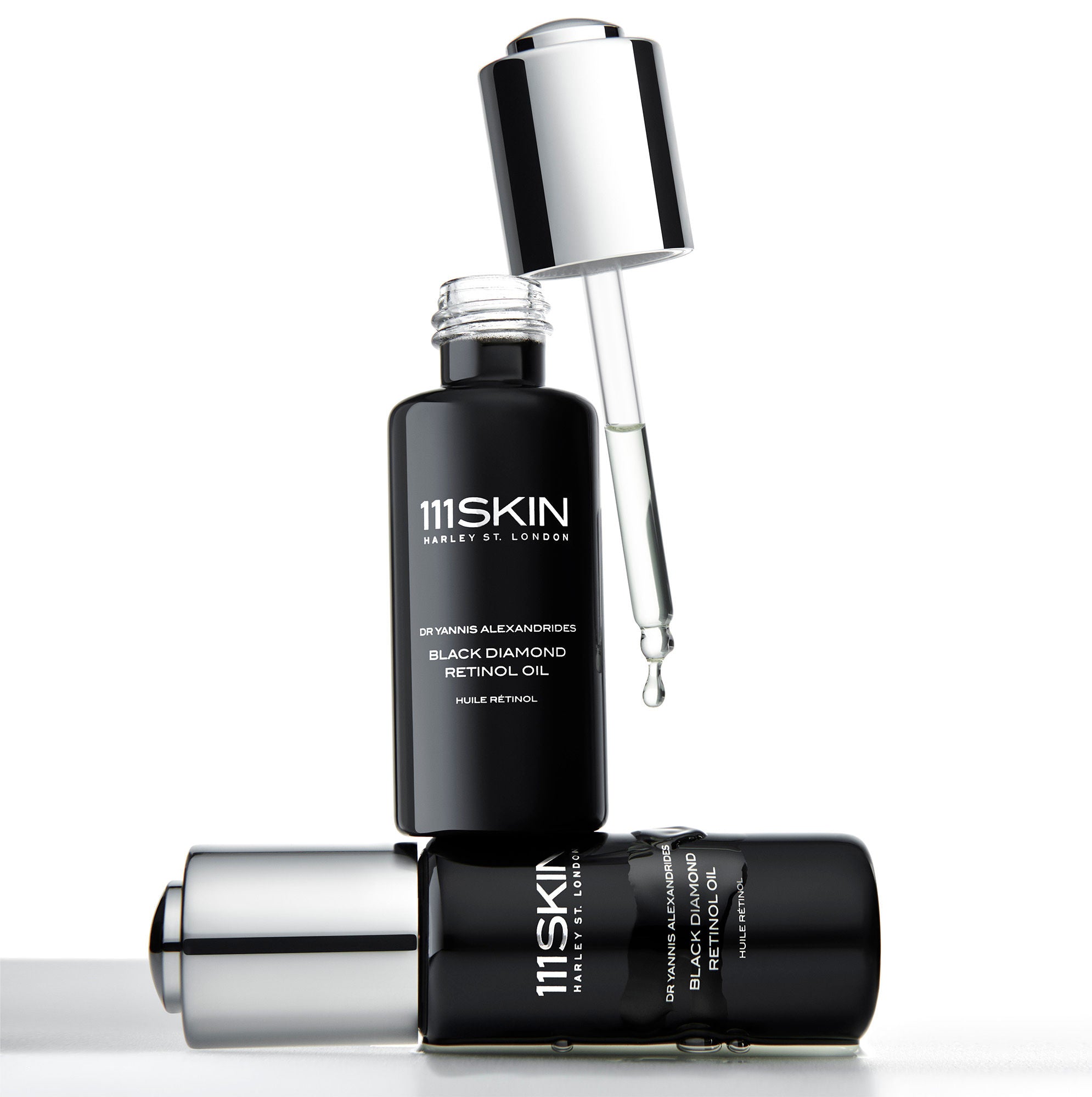 Black Diamond Retinol Oil - Anti-Aging Facial Serum for Wrinkles & Fine Lines - Night Repair Treatment for Glowing Skin | Perfect for Dry, Sensitive & Mature Skin Care Routine