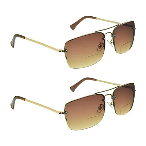 2 Pairs - Gradient Brown / Gold