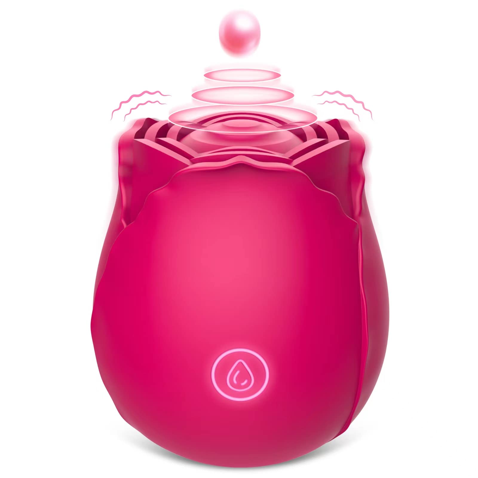Rose Toys Clitoral Vibrator for Women - 7 Powerful Vibration Modes, Rechargeable G-Spot Stimulator, Adult Sex Toy for Clitoral & Nipple Pleasure | Perfect for Solo Play & Couples Intimacy (Red)