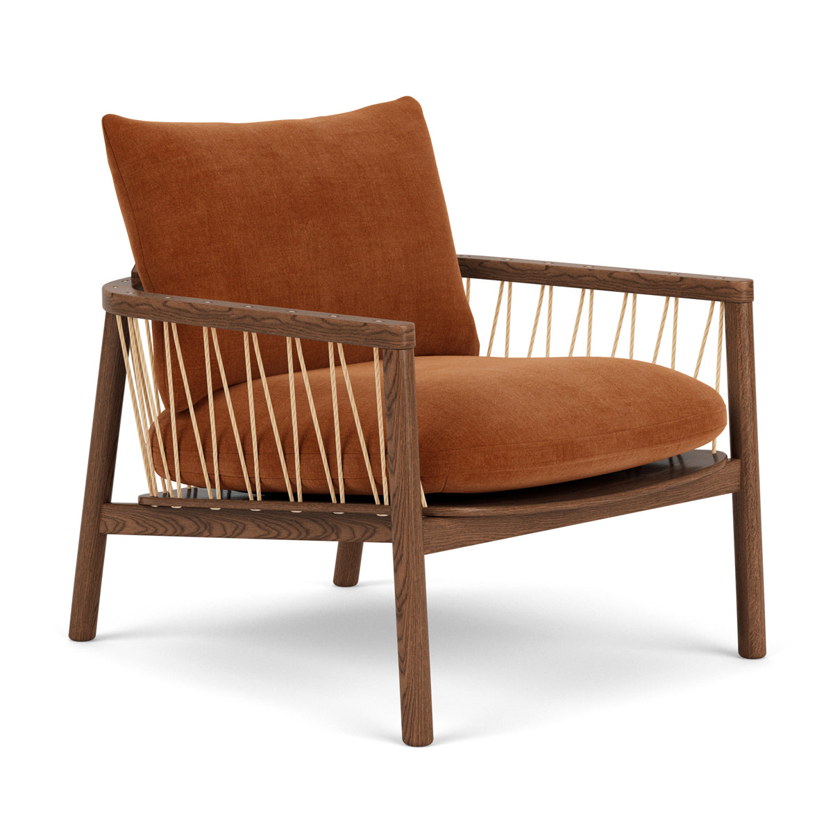 Enzo Fabric Armchair - Modern Upholstered Accent Chair for Living Room, Bedroom & Office - Comfortable Lounge Chair with Sturdy Wooden Legs - Perfect for Relaxing, Reading & Decorating