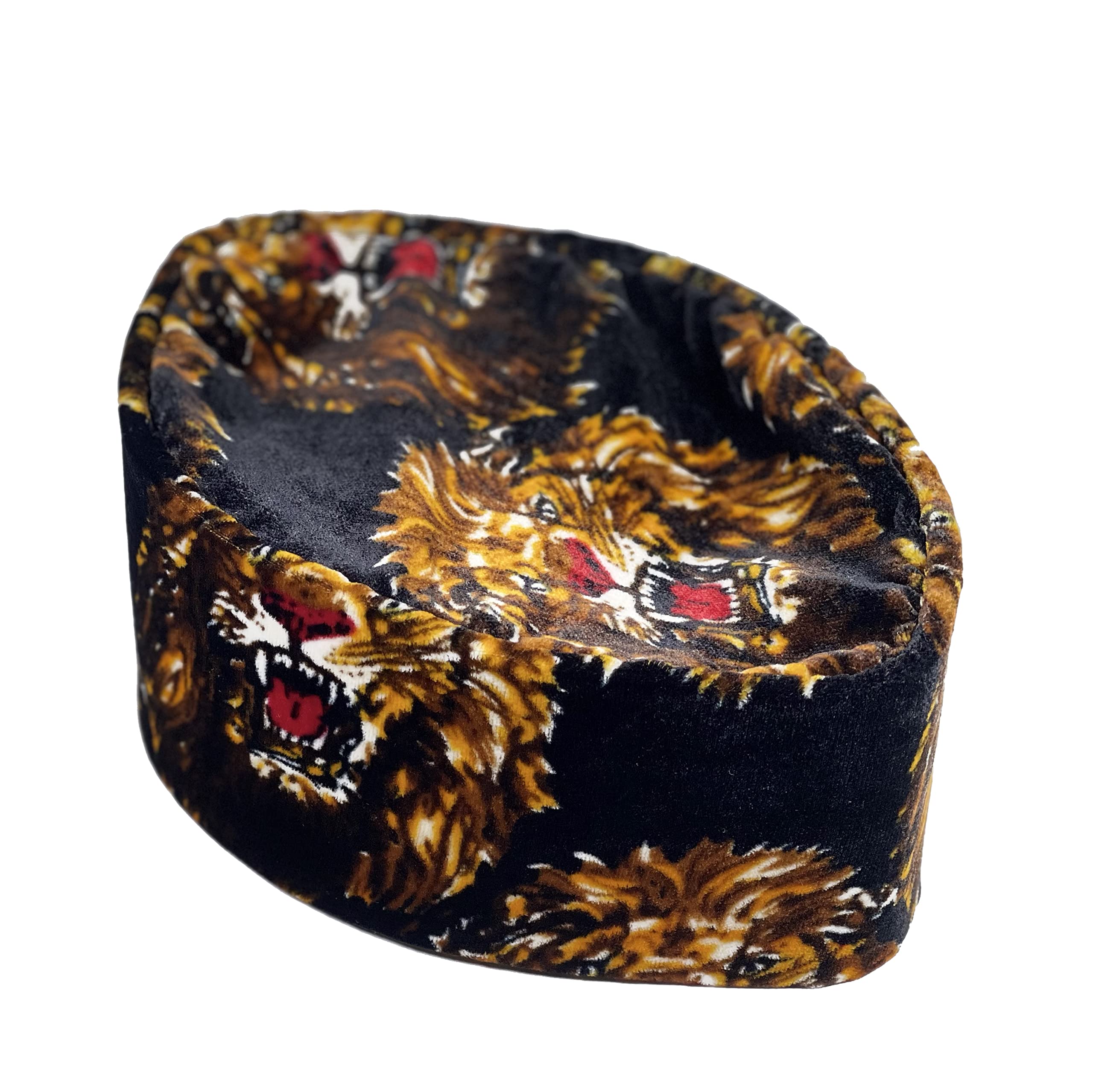 Oga Faaji African Native Hat - Foldable Velvet Hat for Men & Women | Traditional Tribal Headwear for Weddings, Parties & Cultural Events